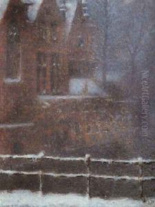 Bruges Snow Effect by Lucien Levy-Dhurmer