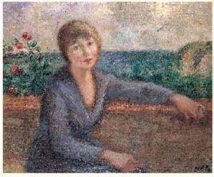 Madame D'espagnat Devant La Mer, Circa 1922 Madame D'espagnat Devant La Mer, Circa 1922