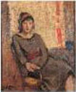 Femme Au Bibi Vert