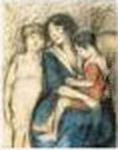 Mere Et Enfant by Georges dEspagnat