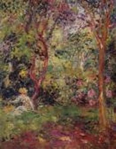 Femme Dans Le Jardin by Georges dEspagnat
