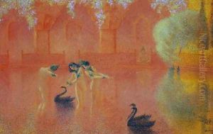 Swan Lake by Lucien Levy-Dhurmer