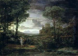 Landscape with Jacob Wrestling with the Angel, or Night, 1672