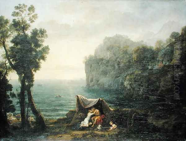 Coastal landscape with Acis and Galatea, 1657 - view 1