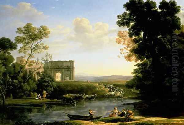 Pastoral Capriccio with the Arch of Constantinople - view 1