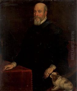 Portrait Of A Gentleman With A Spaniel