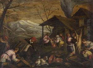 Der Winter by Jacopo Bassano (Jacopo da Ponte)