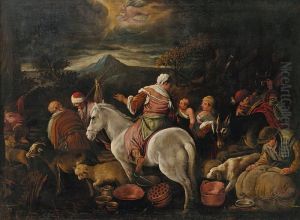 Der Auszug Abrahams Nach Kanaan by Jacopo Bassano (Jacopo da Ponte)