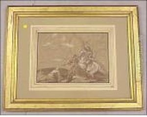 Brown Ink Andgouache With White Opaque by Jacopo Bassano (Jacopo da Ponte)
