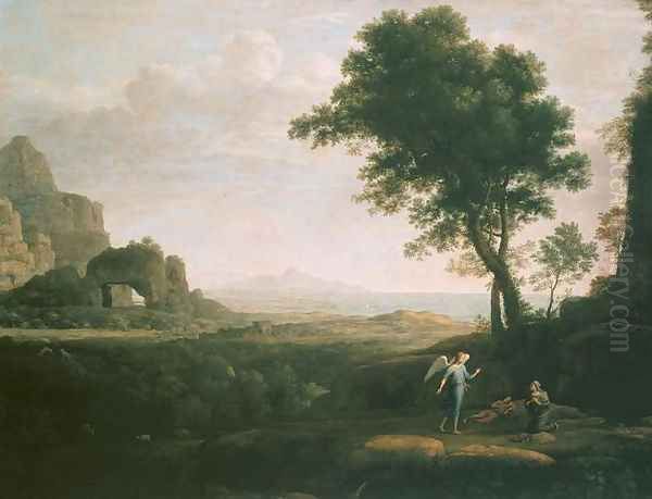 Hagar and Ishmael in the Desert - view 1