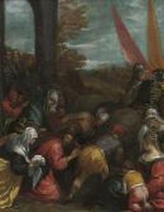 Christ On The Road To Calvary by Jacopo Bassano (Jacopo da Ponte)