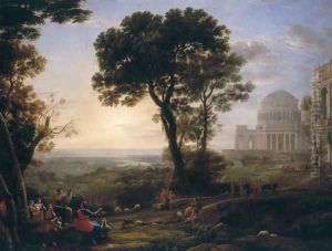 Imaginary View of Delphi with a Procession
