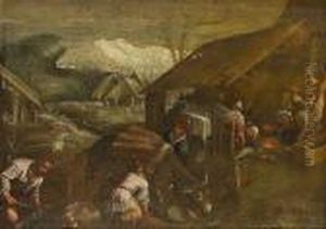 An Allegory Of Winter by Jacopo Bassano (Jacopo da Ponte)