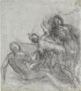 Figure Studies, Possibly For An Adoration Of The Shepherds