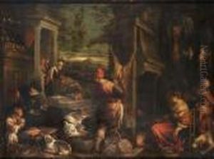 Il Ritorno Del Figliuol Prodigo by Jacopo Bassano (Jacopo da Ponte)