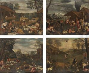 Le Quattro Stagioni by Jacopo Bassano (Jacopo da Ponte)