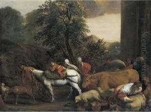 Jacob's Journey To Canaan by Jacopo Bassano (Jacopo da Ponte)