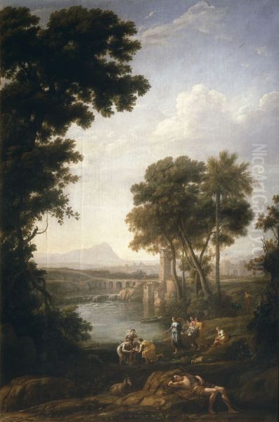 Landscape with the Finding of Moses 1637-39 - view 1