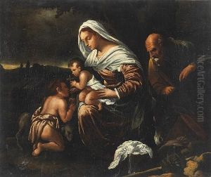 The Holy Family With Saint John The Baptist