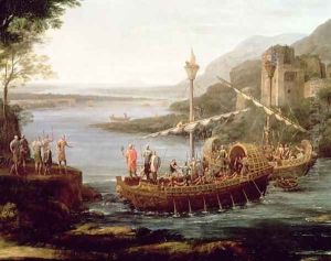 Landscape with the arrival of Aeneas at Pallanteum (detail)