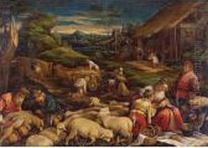 Allegory Of Summer by Jacopo Bassano (Jacopo da Ponte)