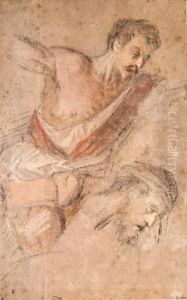 Studies For A Flagellation: A Man Scourging And The Head Ofchrist Studies For A Flagellation: A Man Scourging And The Head Ofchrist