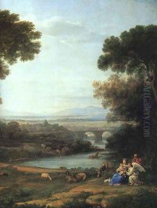 Landscape with the Rest on the Flight into Egypt (detail) 1666
