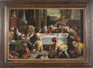 Le Nozze Di Cana by Leandro Bassano