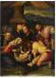 Adoracion De Los Pastores by Leandro Bassano