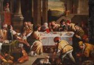 Le Nozze Di Cana by Leandro Bassano