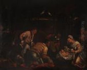 L'adorazione Dei Pastori by Leandro Bassano