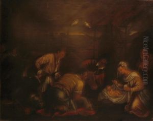 L'adorazione Dei Pastori by Leandro Bassano