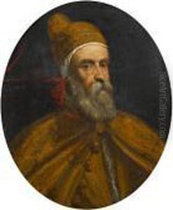 Portrait Of Doge Marino Grimani, Bust Length,in The Costume Of His Office