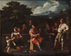 Rastande Sallskap by Leandro Bassano