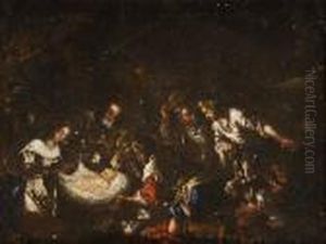 Adoracion De Los Pastores by Leandro Bassano