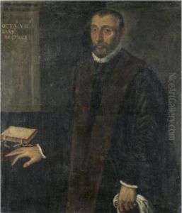 Portrait Of A Gentleman, Three-quarter Length, Wearing An Ermine-lined Jacket