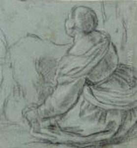 Femme Trayant Une Chevre (recto); Femme Allaitant (verso)