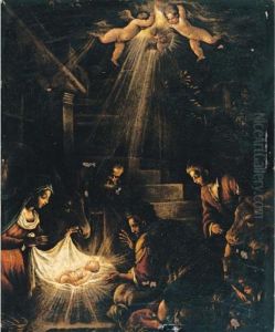 Adorazione Dei Pastori by Leandro Bassano