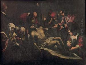 La Deposition Du Christ by Leandro Bassano