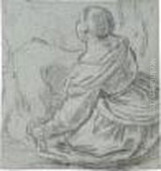 Woman Milking A Goat; V - view 1