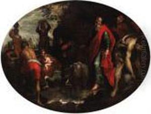 Moses Striking The Rock