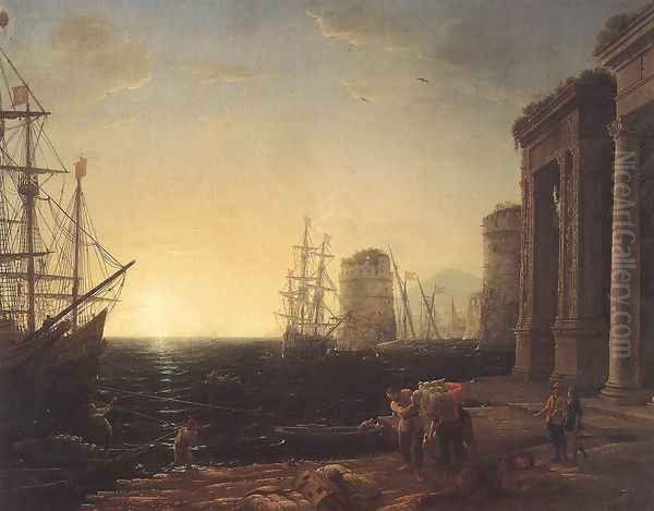 Harbour Scene at Sunset 1643 - view 1