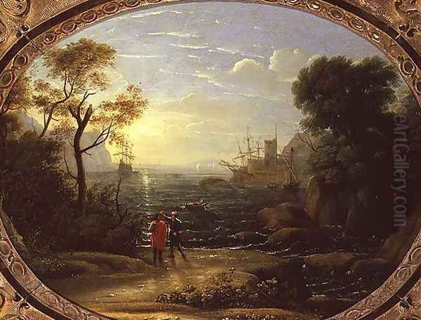 Coastal Landscape at Sunset - view 1