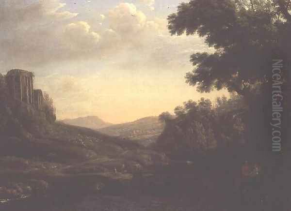 Extensive Wooded Landscape with Ruined Temple - view 1