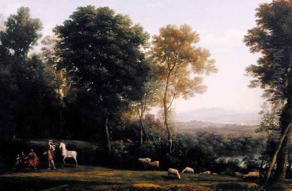 Landscape with Erminia in Discourse with the Old Man and his Sons - view 1