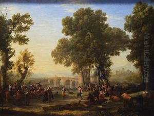 The Village Festival, 1639 by Claude Lorrain (Claude Gellee)