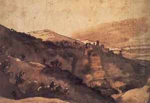 View of Tivoli by Claude Lorrain (Claude Gellee)