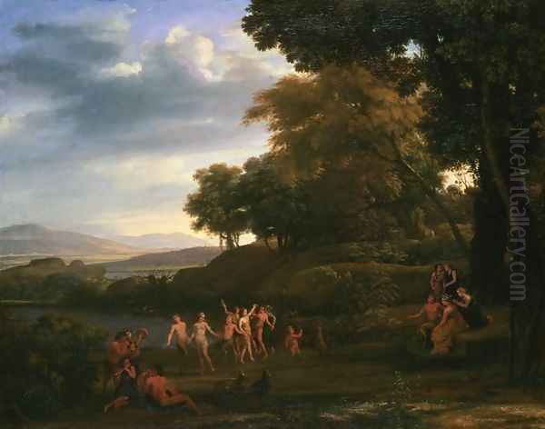 Landscape with Dancing Satyrs and Nymphs - view 1