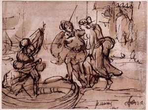 The Rape of Helen by Claude Lorrain (Claude Gellee)