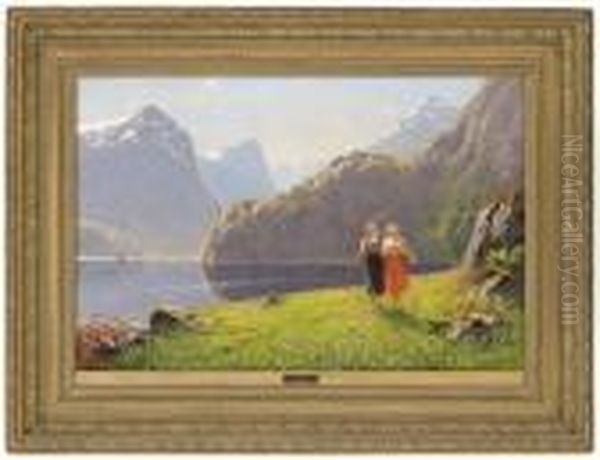 Summerday By Balestrand by Hans Dahl